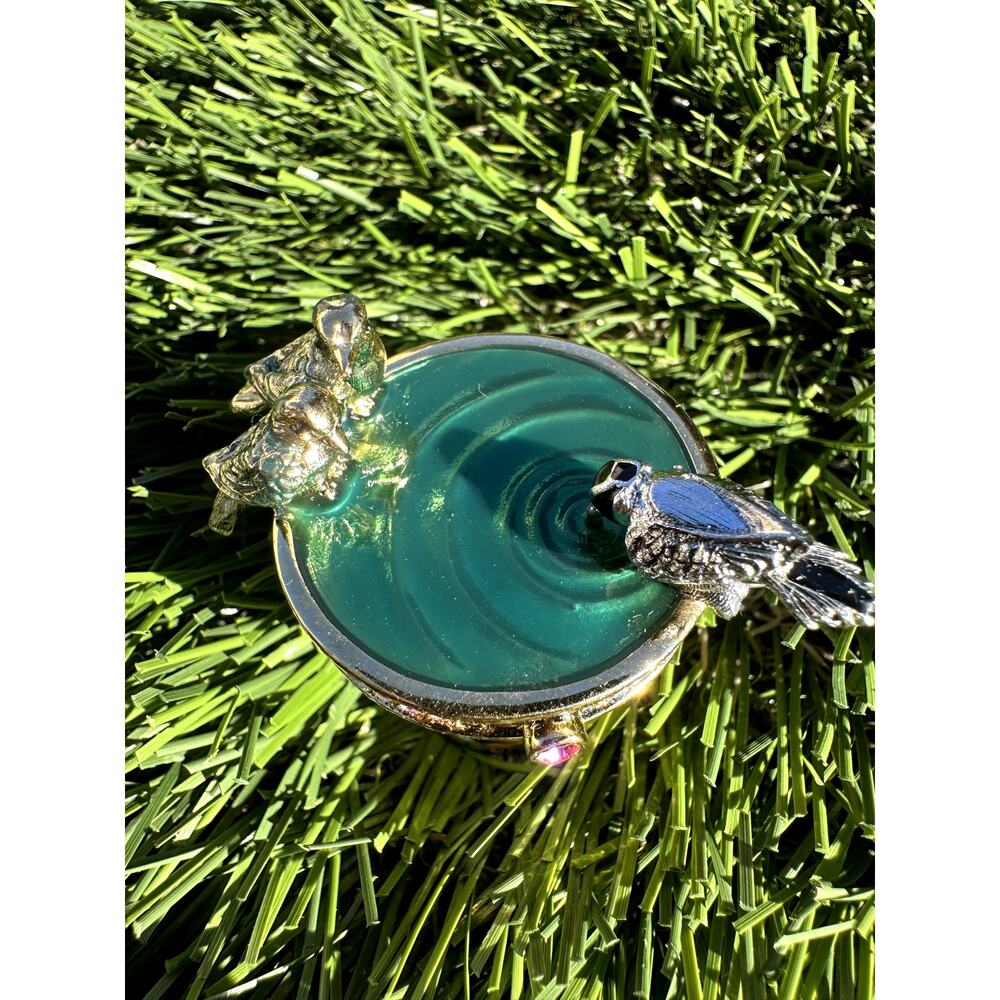 ⭐️Estee Lauder Solid Perfume Compact Bird Bath Birdbath⭐️ - Picture 4 of 12
